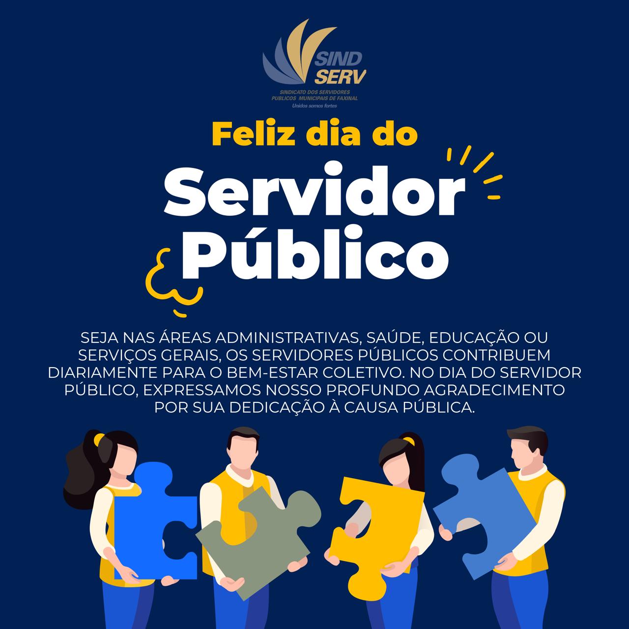 Feliz dia do Servidor Público